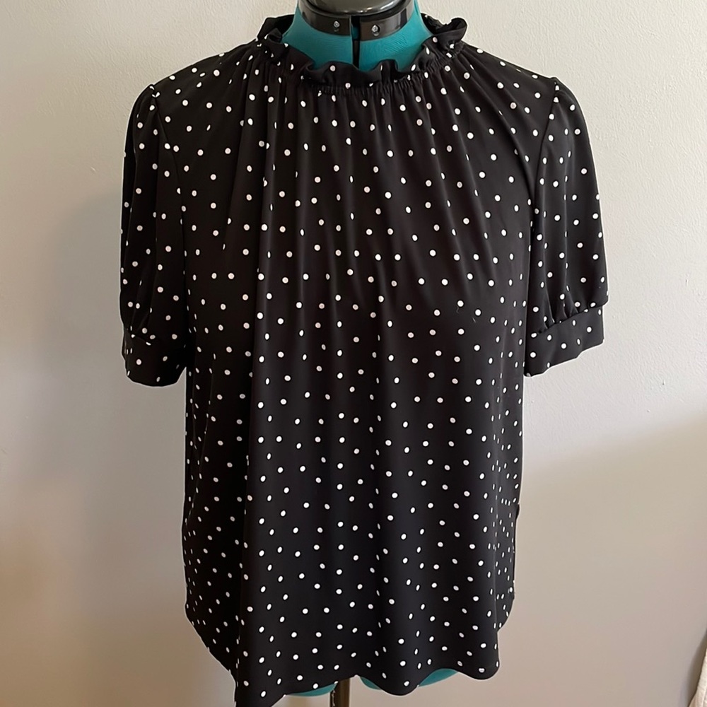 Polka dot blouse